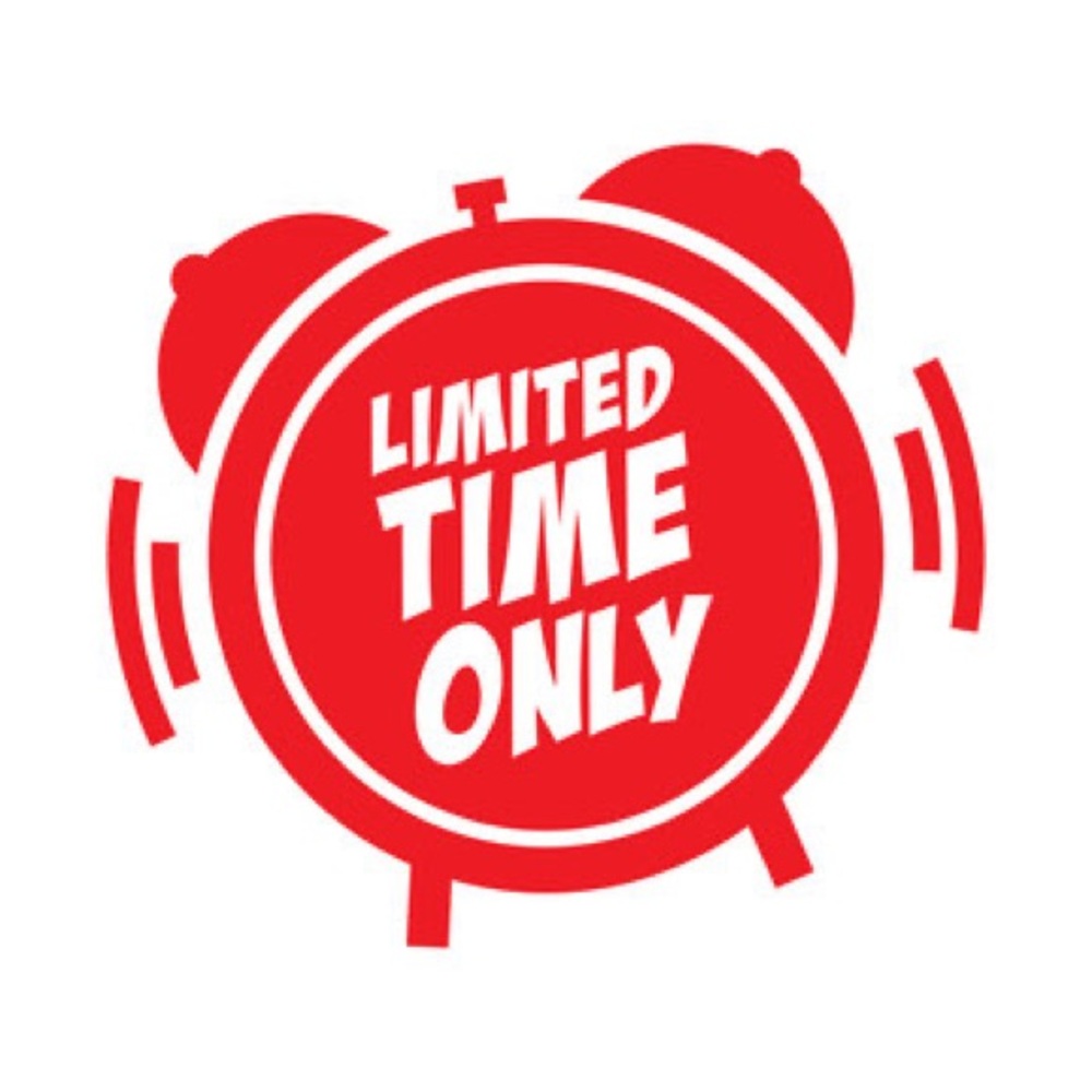Only available for a limited time